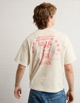 AE Boxy Willie Nelson Graphic T-Shirt