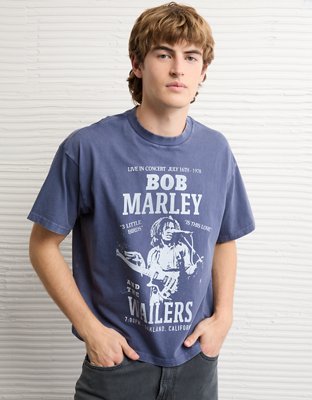 AE Boxy Fit Bob Marley Graphic T-Shirt | American Eagle