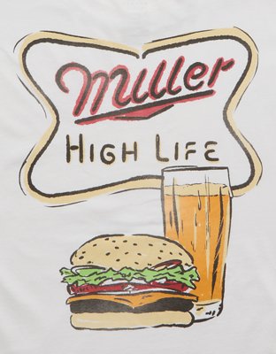 AE Boxy Fit Miller Beer Graphic T-Shirt