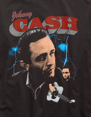 AE Boxy Johnny Cash Graphic T-Shirt
