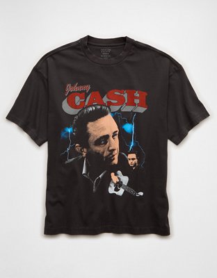 AE Boxy Fit Johnny Cash Graphic T-Shirt | American Eagle