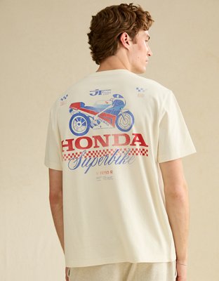 AE Standard Fit Honda Racing Graphic T-Shirt | American Eagle