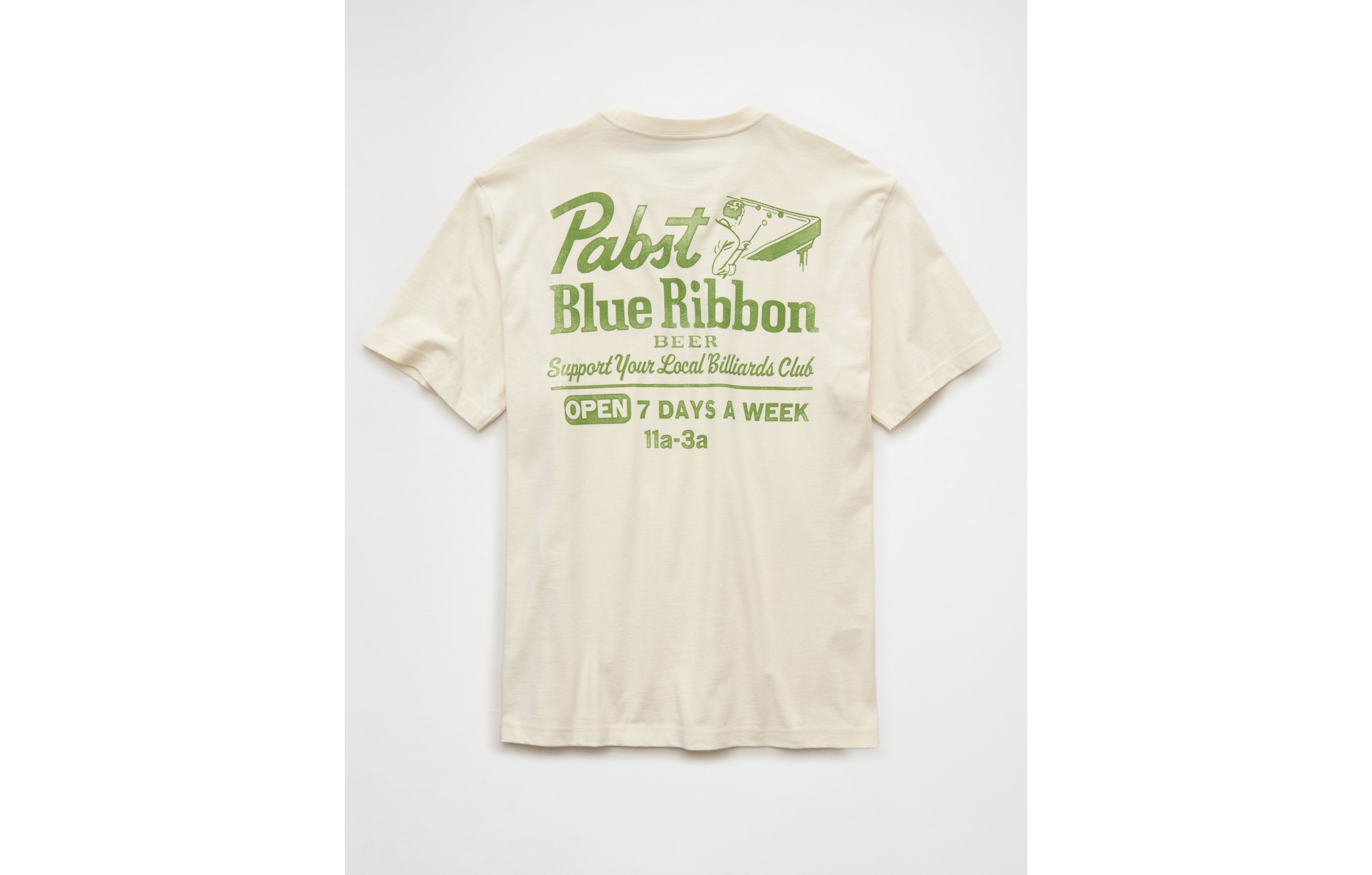 AE Standard Fit Pabst Blue Ribbon Graphic T-Shirt