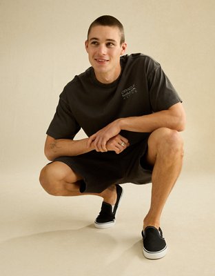 Мужская футболка American Eagle Oracle Red Bull Racing x AE Boxy Fit Graphic, цвет: Чёрный — фото 7