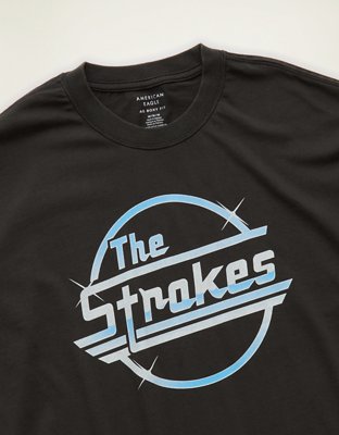 AE Boxy Fit The Strokes Graphic T-Shirt | American Eagle