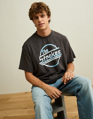 AE Boxy Fit The Strokes Graphic T-Shirt