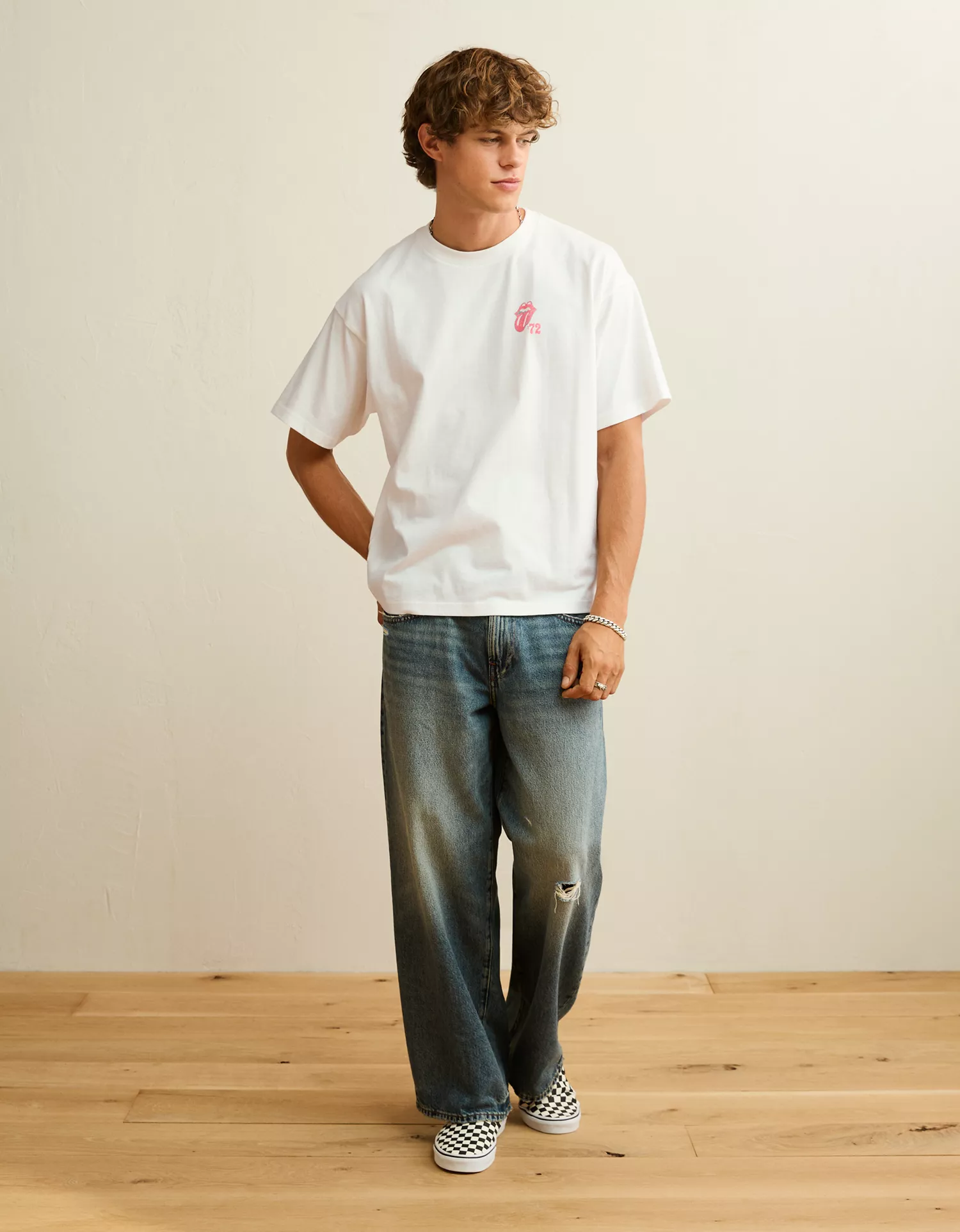 AE Boxy Fit The Rolling Stones Graphic T-Shirt - thumbnail 5