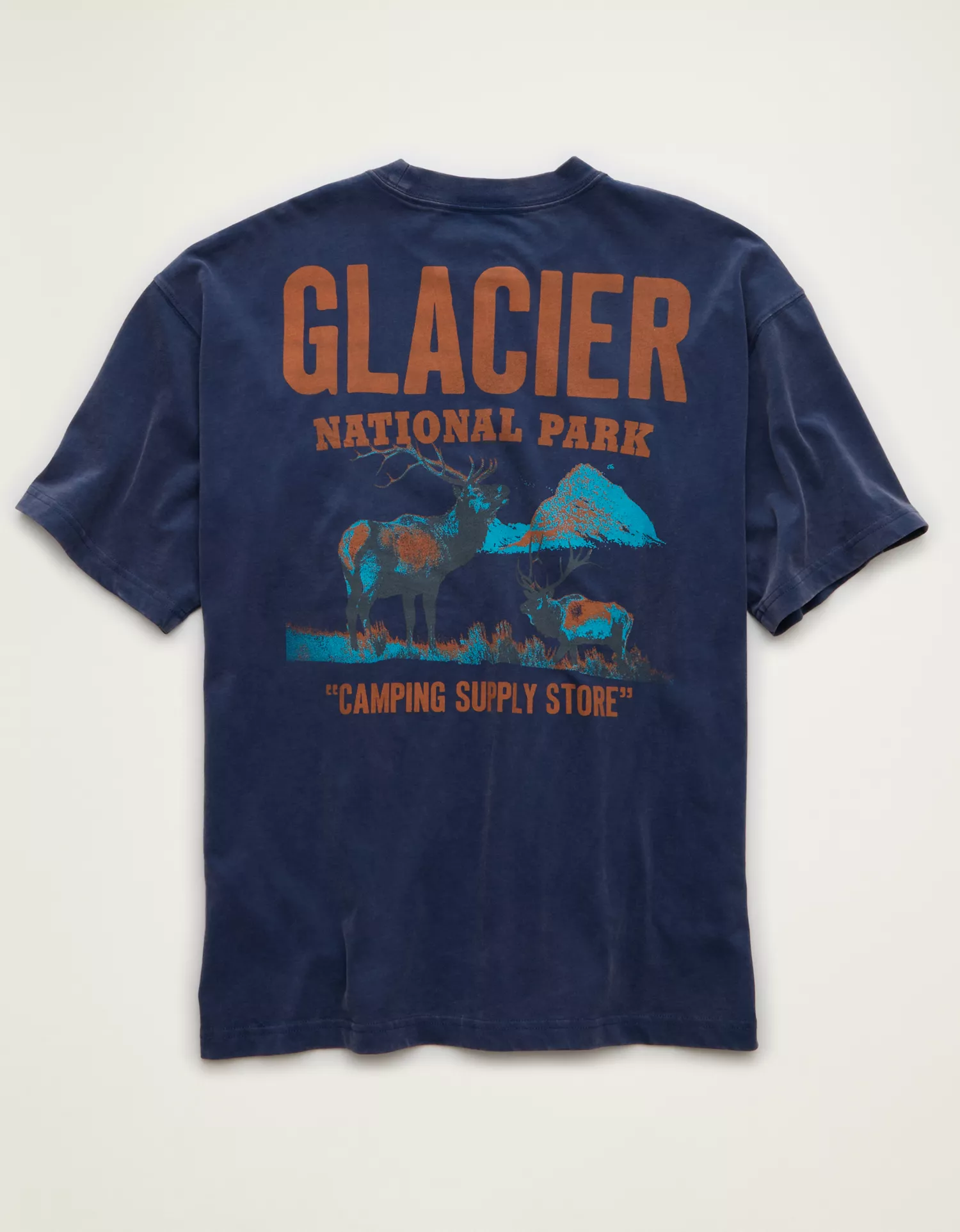 AE Boxy Fit Glacier National Park Graphic T-Shirt - thumbnail 4
