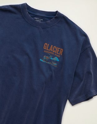 AE Boxy Fit Glacier National Park Graphic T-Shirt