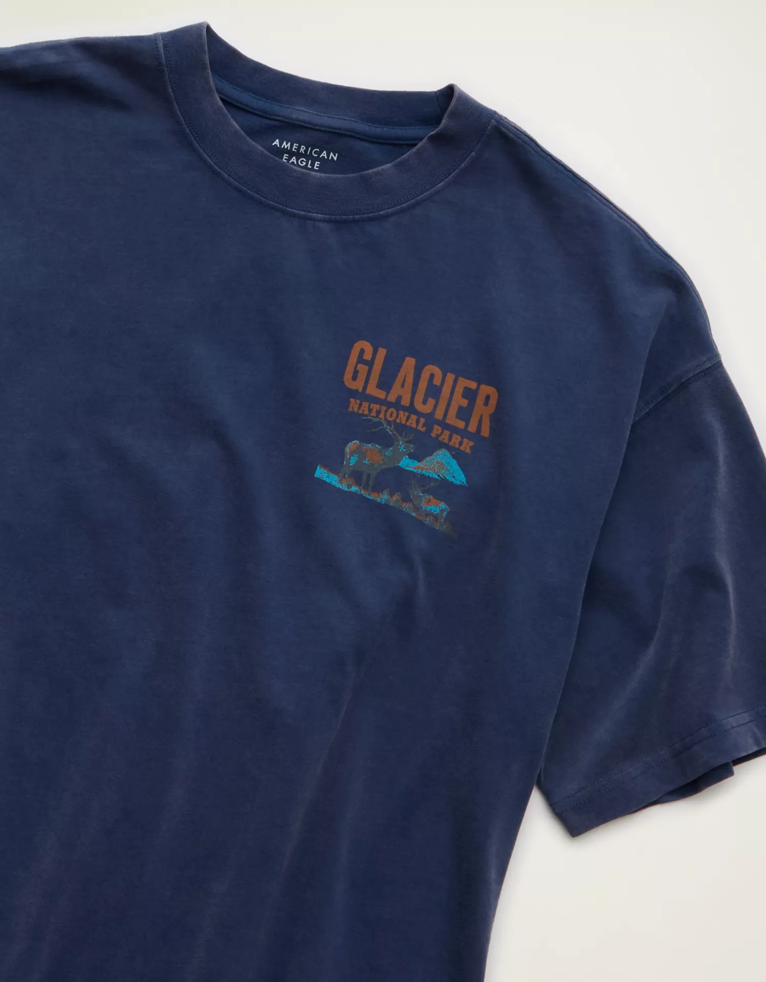 AE Boxy Fit Glacier National Park Graphic T-Shirt - thumbnail 8