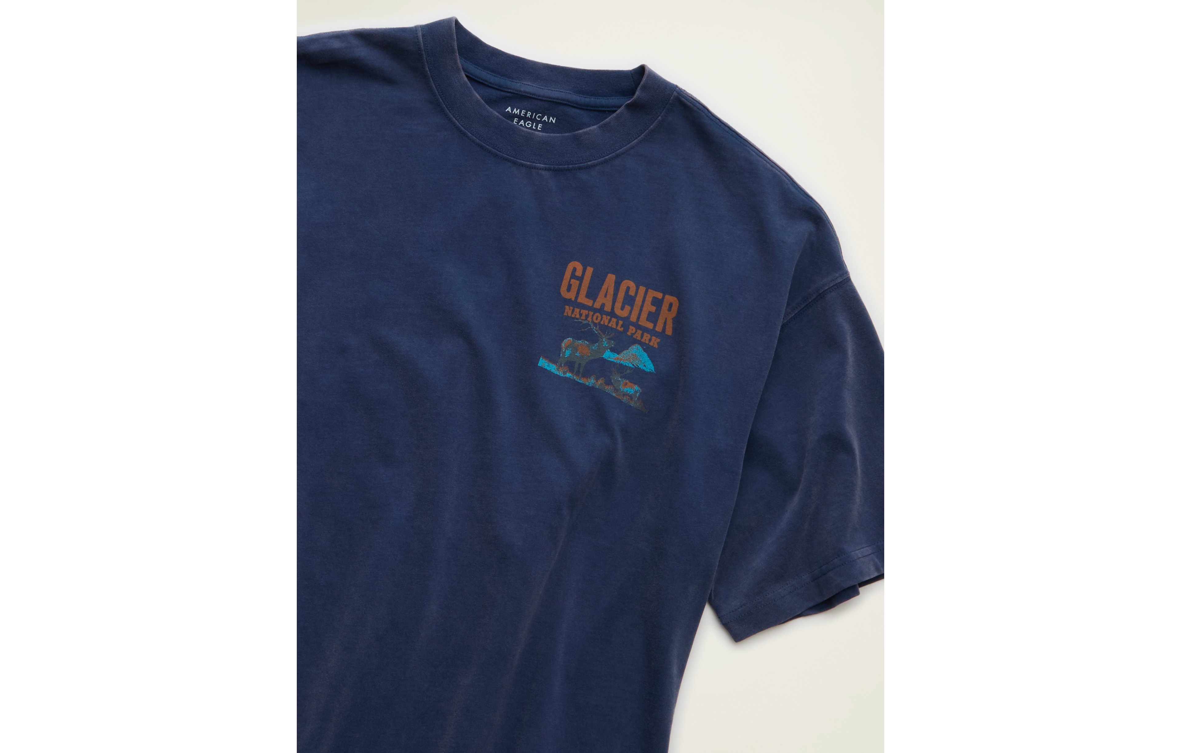 AE Boxy Fit Glacier National Park Graphic T-Shirt