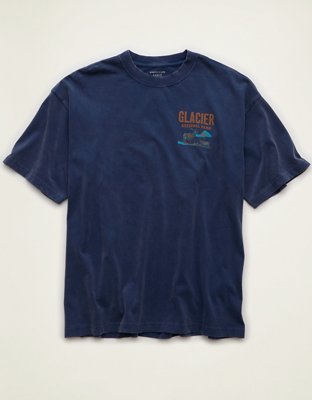 AE Boxy Fit Glacier National Park Graphic T-Shirt