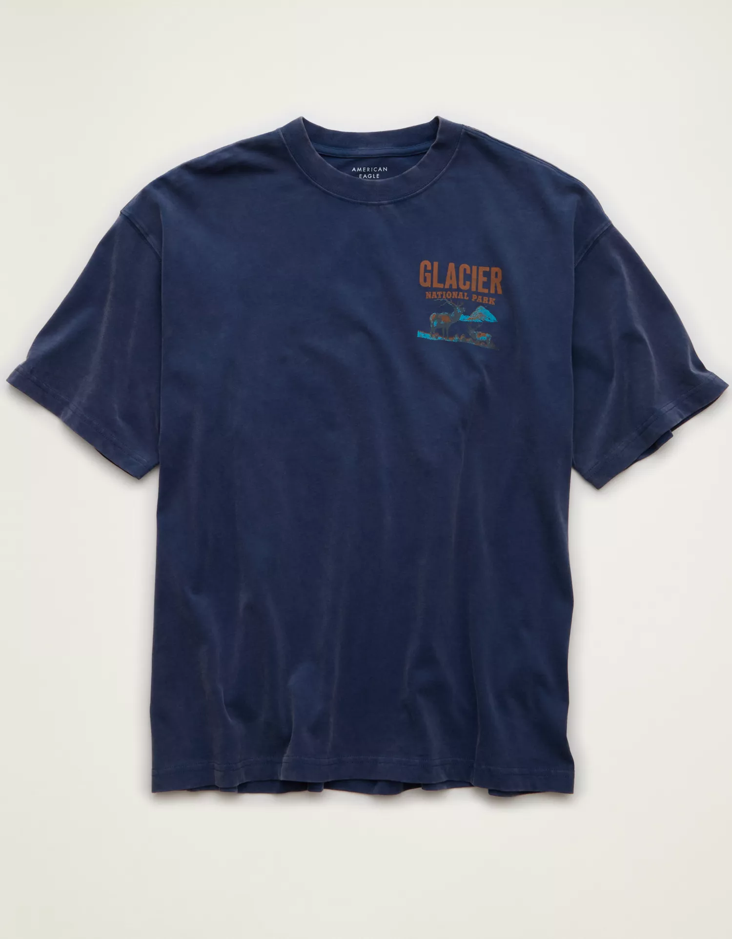 AE Boxy Fit Glacier National Park Graphic T-Shirt - thumbnail 3
