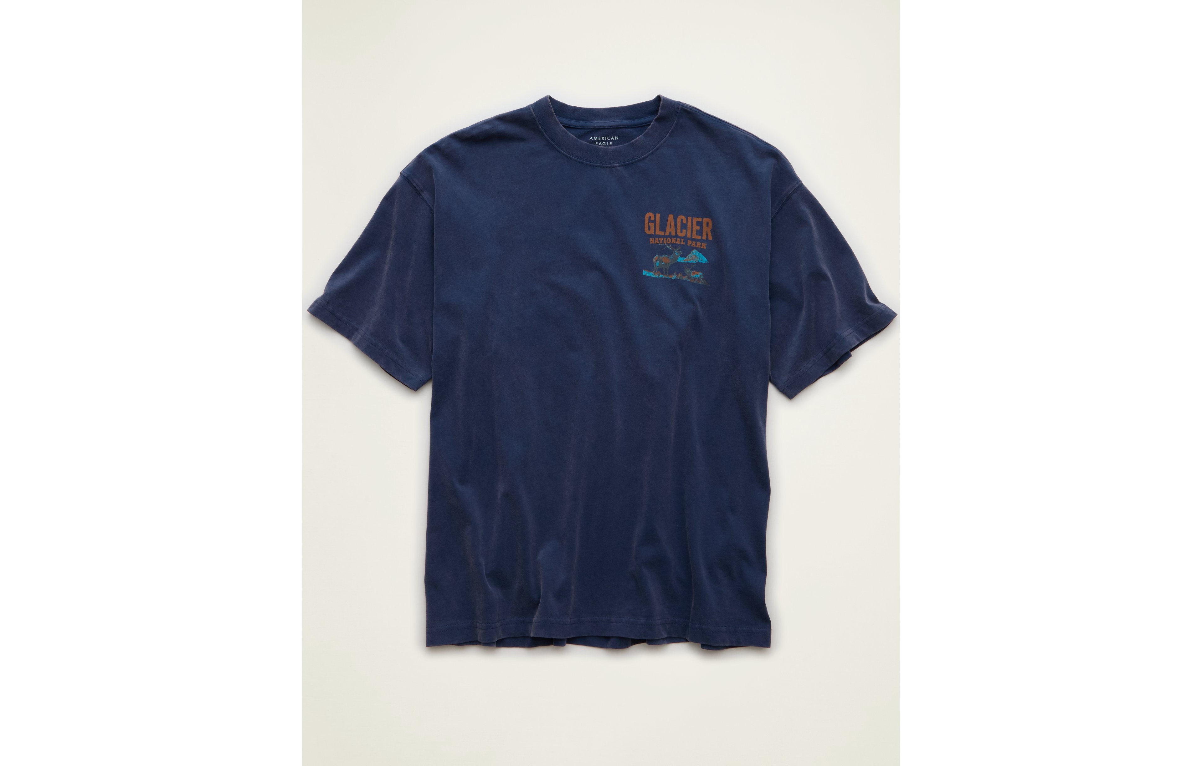 AE Boxy Fit Glacier National Park Graphic T-Shirt