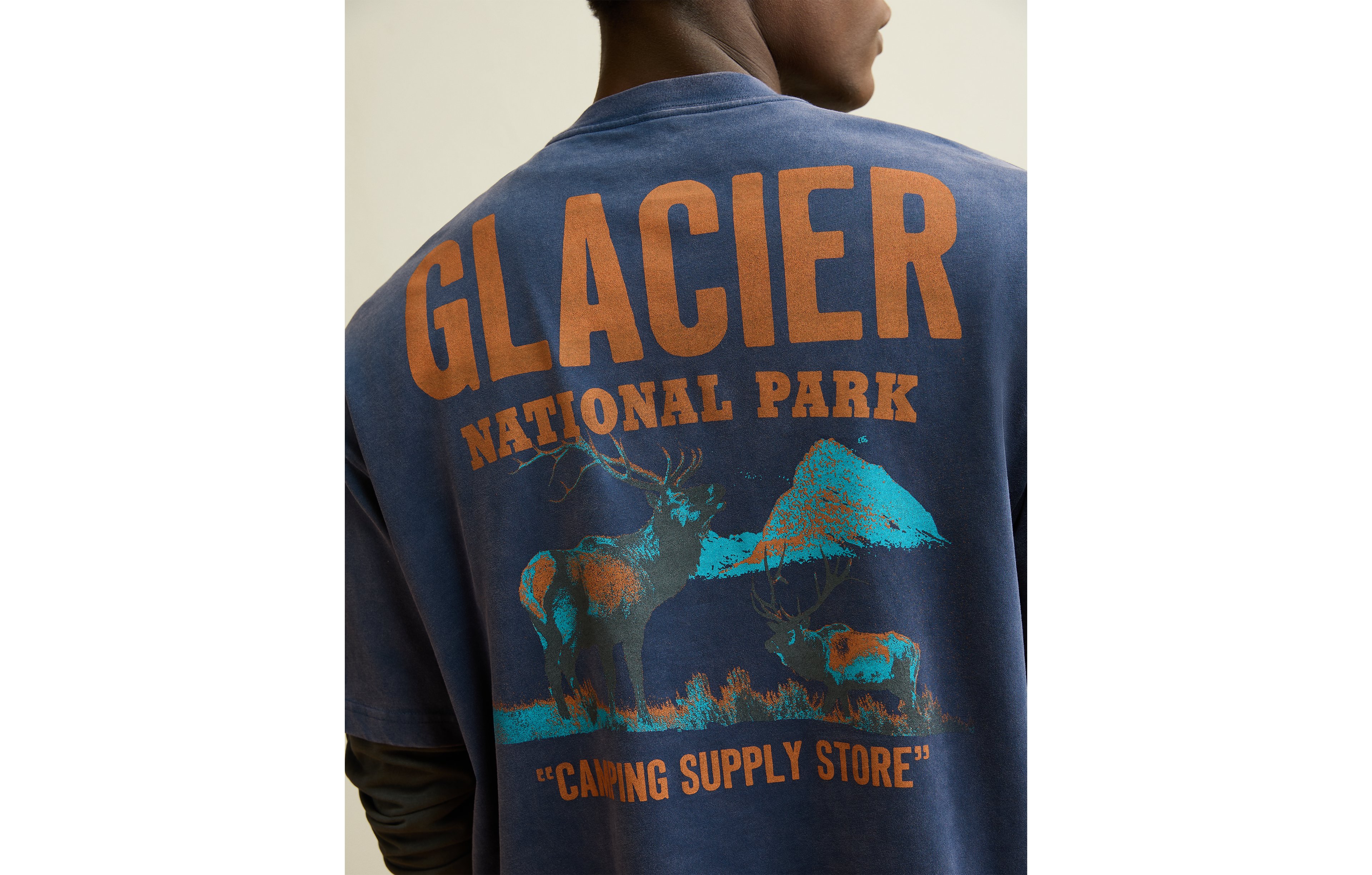 AE Boxy Fit Glacier National Park Graphic T-Shirt