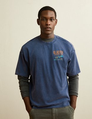 AE Boxy Fit Glacier National Park Graphic T-Shirt