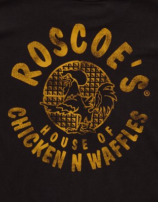 Мужская футболка American Eagle AE Boxy Fit Roscoe's с принтом, цвет: Чёрный — фото 8