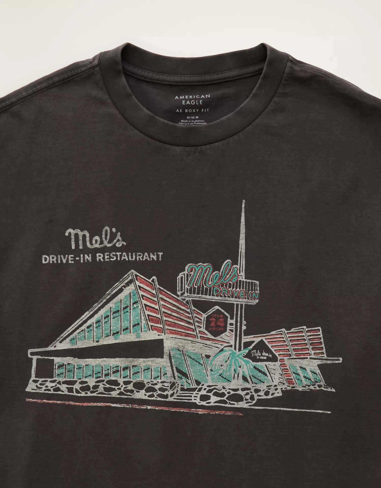 AE Boxy Fit Mel's Diner Graphic T-Shirt - thumbnail 2