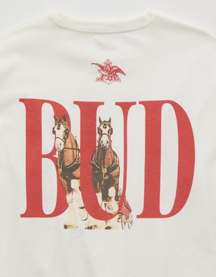AE Boxy Fit Budweiser Graphic T-Shirt
