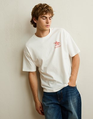 AE Boxy Fit Budweiser Graphic T-Shirt