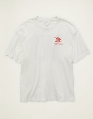 AE Boxy Fit Budweiser Graphic T-Shirt