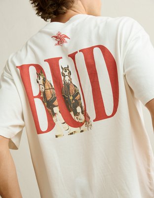 AE Boxy Fit Budweiser Graphic T-Shirt