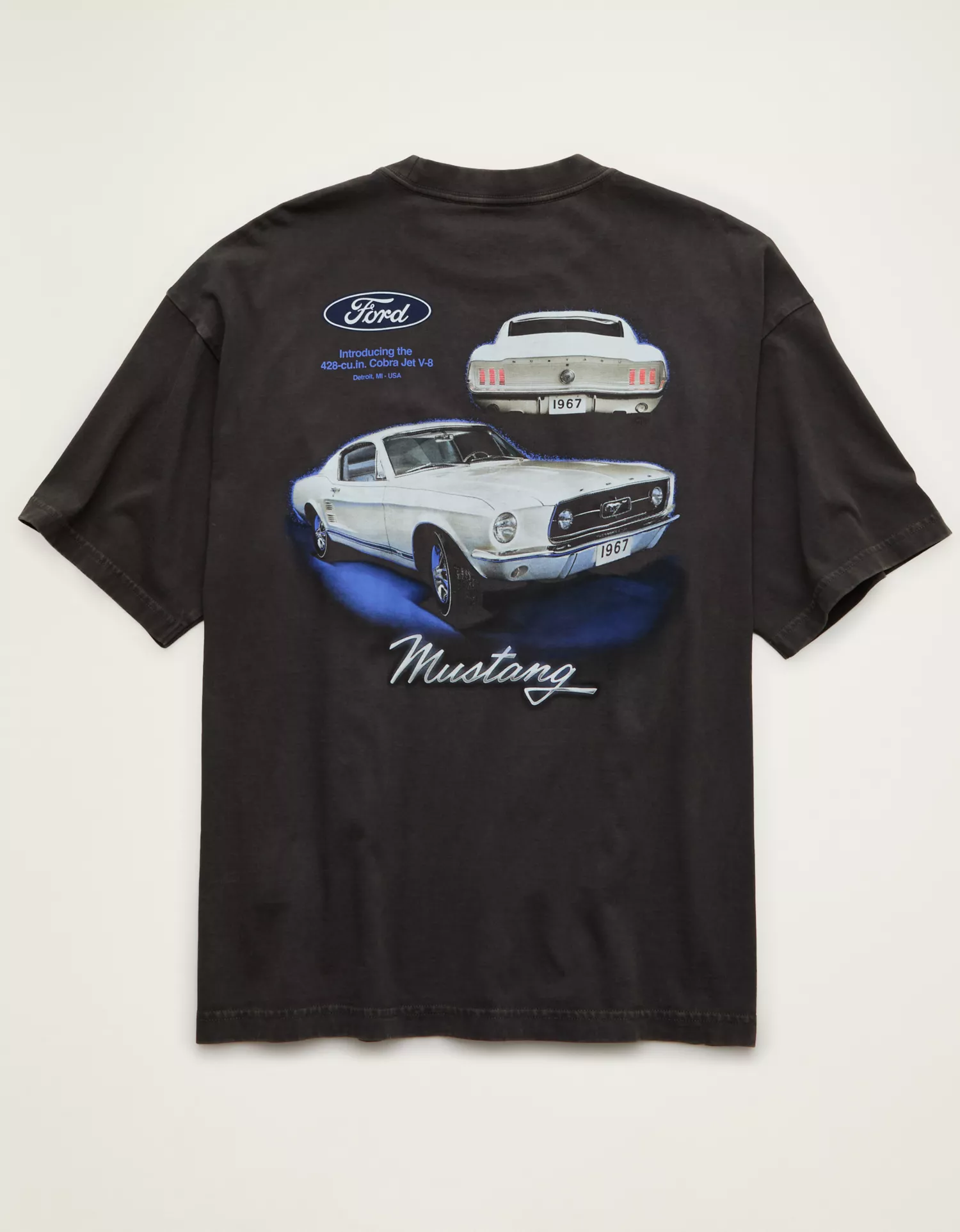 AE Boxy Fit Ford Mustang Graphic T-Shirt