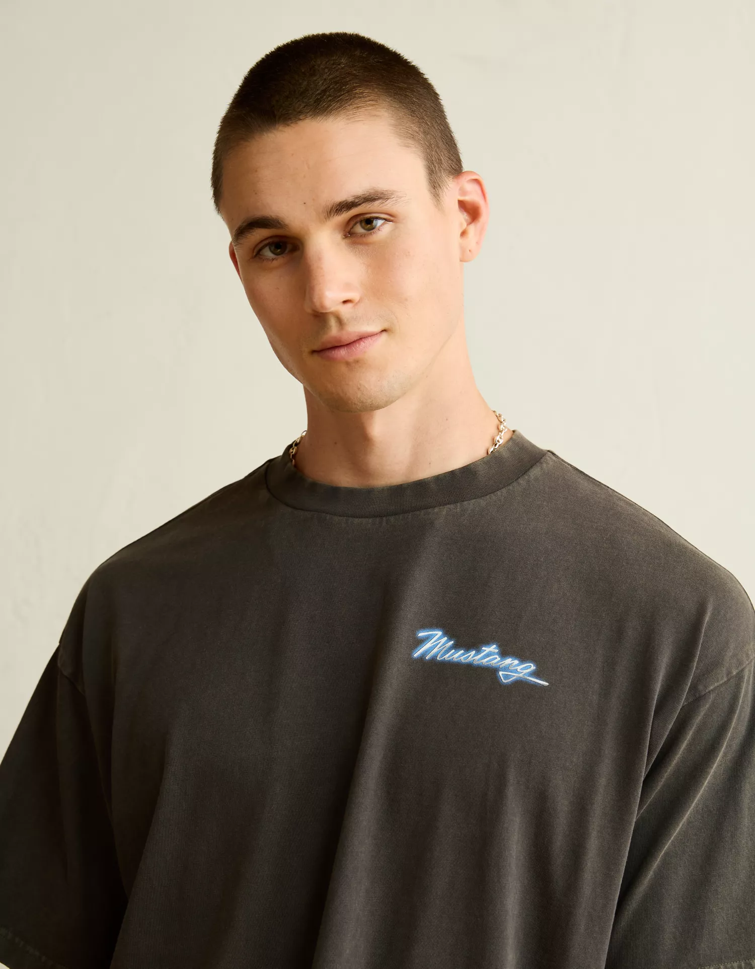 AE Boxy Fit Ford Mustang Graphic T-Shirt