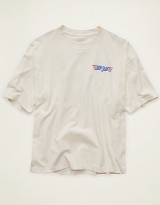 AE Boxy Fit Top Gun Graphic T-Shirt