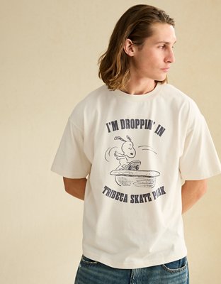 AE Boxy Fit Snoopy Graphic T-Shirt