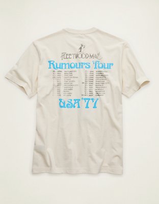 AE Standard Fit Fleetwood Mac Graphic T-Shirt