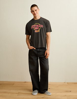 AE Boxy Fit Fleetwood Mac Graphic T-Shirt | American Eagle
