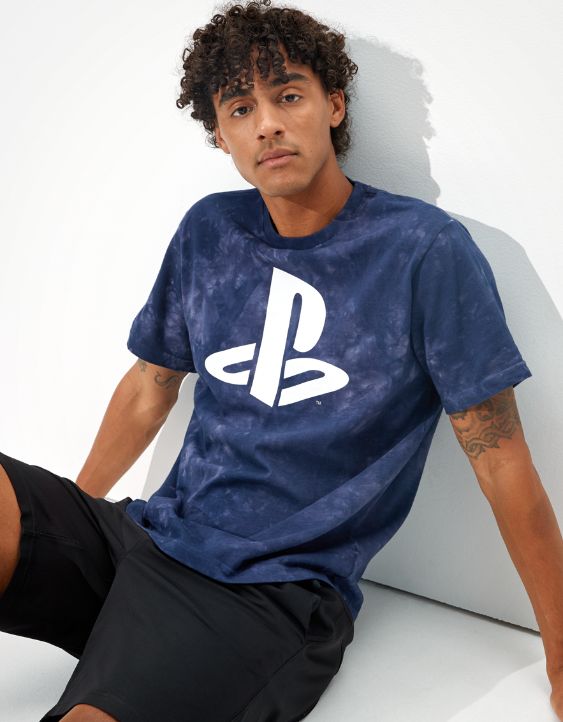 Tailgate Men's Playstation Tie-Dye T-Shirt