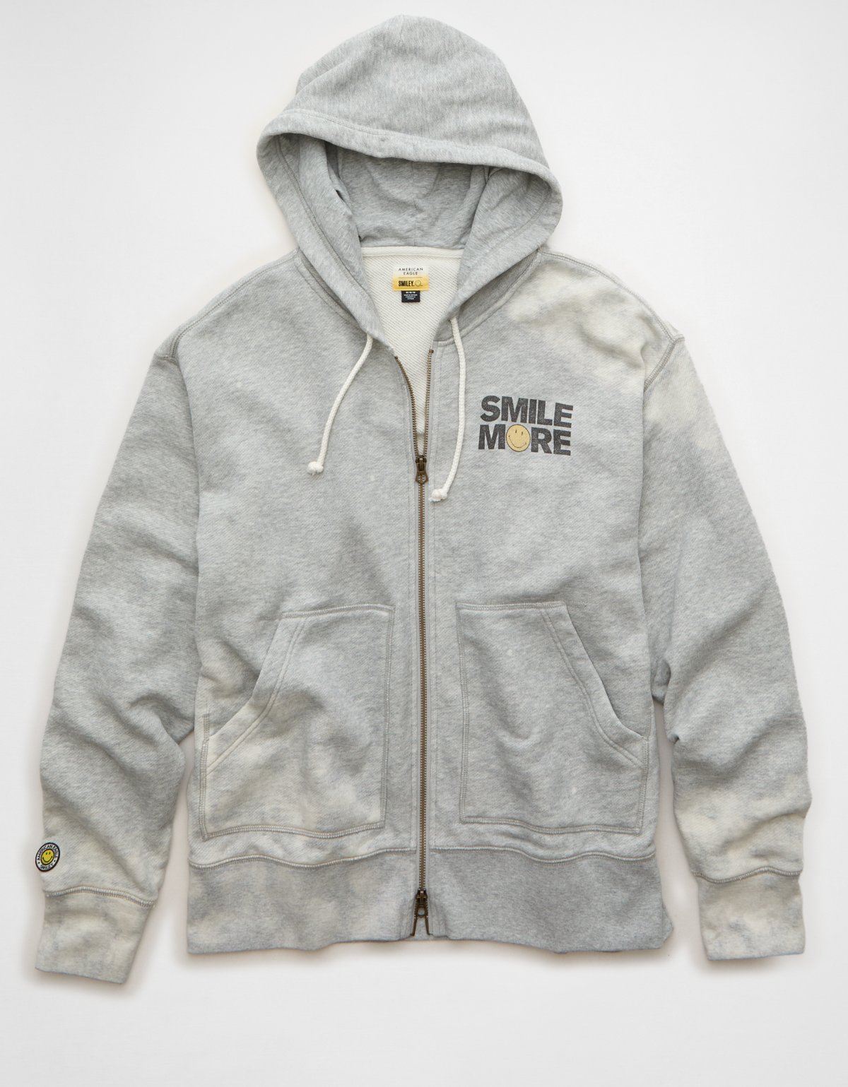 AE | Smiley Graphic Fleece Full-Zip Sweatshirt - image 4