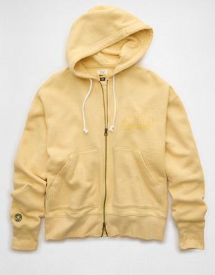 AE | Smiley® Graphic Fleece Full-Zip Sweatshirt | American Eagle