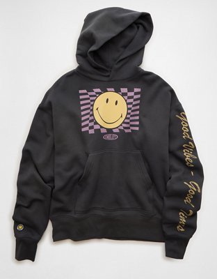 AE | Smiley® Graphic Fleece Sweatshirt | American Eagle