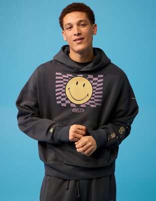 AE | Smiley® Graphic Fleece Sweatshirt from American Eagle - $74.95