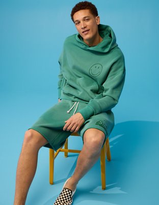 AE | Smiley® Graphic Fleece Sweatshirt | American Eagle