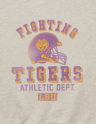 Мужская толстовка American Eagle AE LSU Tigers Graphic, цвет: Меланжевый морозный — фото 6
