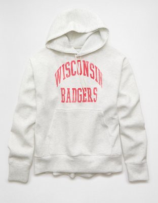 AE 24/7 Wisconsin Badgers Graphic Hoodie | American Eagle