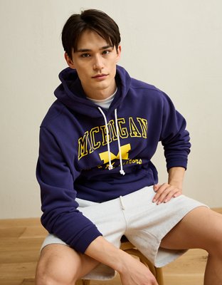 AE Laidback Luxe Michigan Wolverines Graphic Hoodie