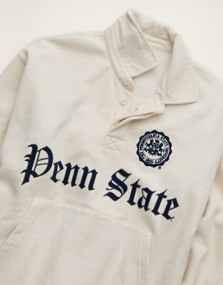 Мужская толстовка American Eagle AE Penn State Nittany Lions Graphic Rugby, цвет: Кремовый — фото 5