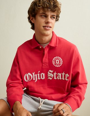 AE Ohio State Buckeyes Graphic Rugby Sweatshirt
