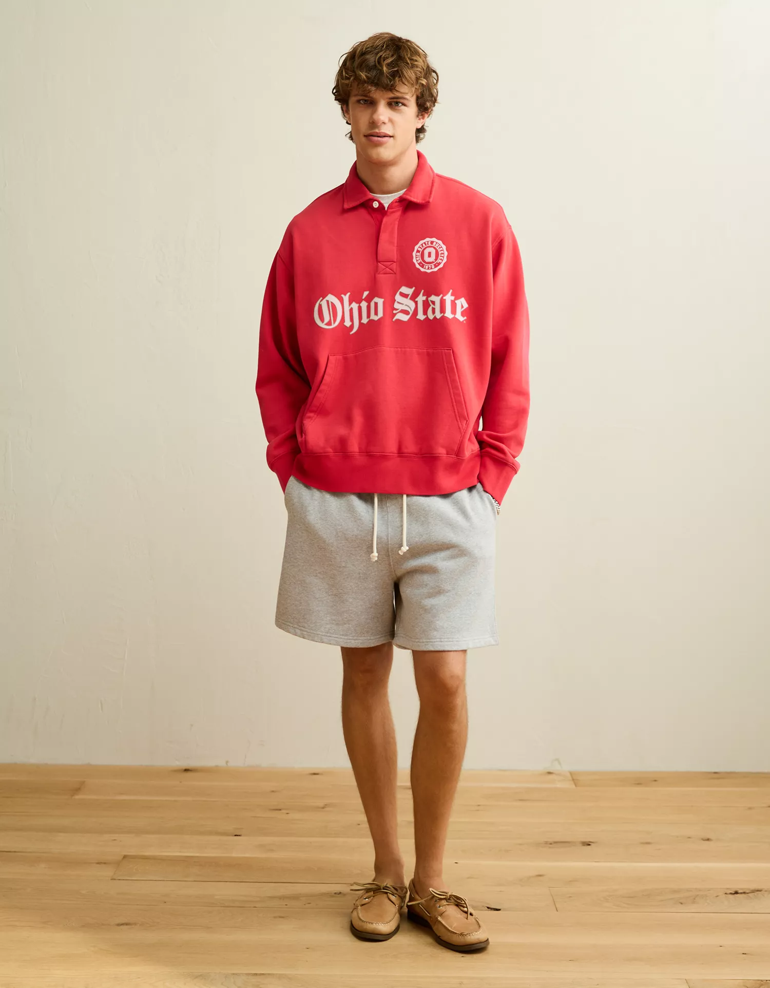 AE Ohio State Buckeyes Graphic Rugby Sweatshirt