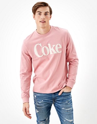 Мужские футболки American Eagle AE Super Soft Long Sleeve Coke T-Shirt — фото 2