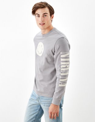 Мужские футболки American Eagle AE Nirvana Graphic T-Shirt — фото 4