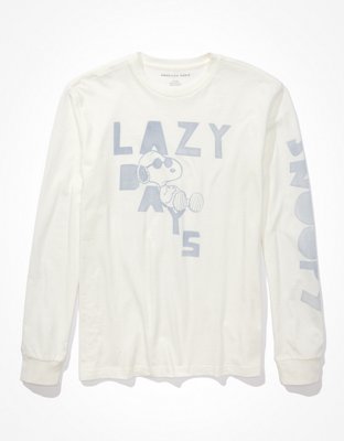 Мужские футболки American Eagle AE Snoopy Graphic Long-Sleeve T-Shirt — фото 4