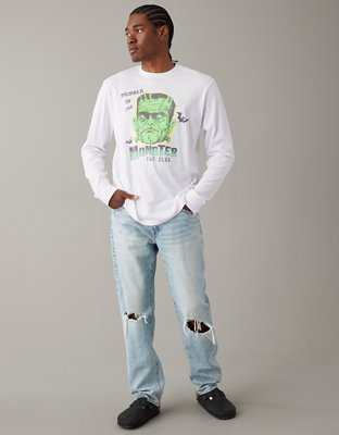 AE Long-Sleeve Logo Graphic T-Shirt