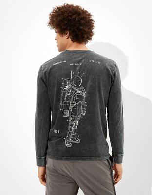 Мужские футболки American Eagle Tailgate Men's Long-Sleeve NASA Graphic T-Shirt — фото 3