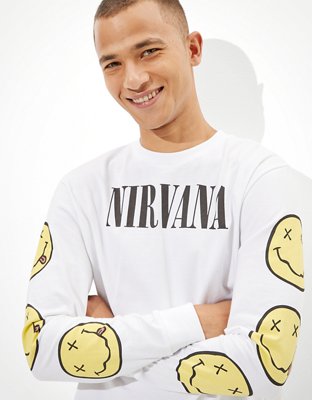 Мужские футболки American Eagle Tailgate Men's Nirvana Long-Sleeve Graphic T-Shirt — фото 2
